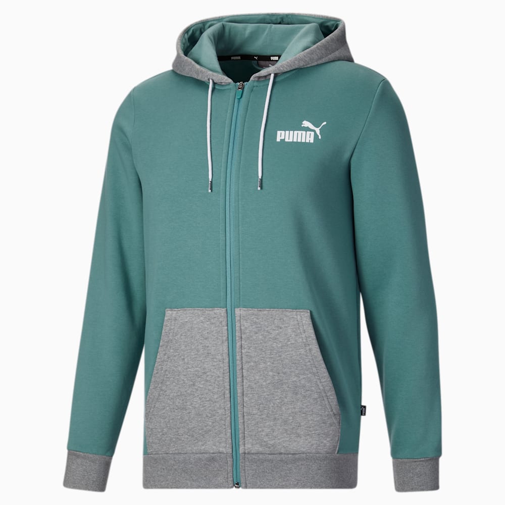 Puma Colorblock Hoodie - Adriatic