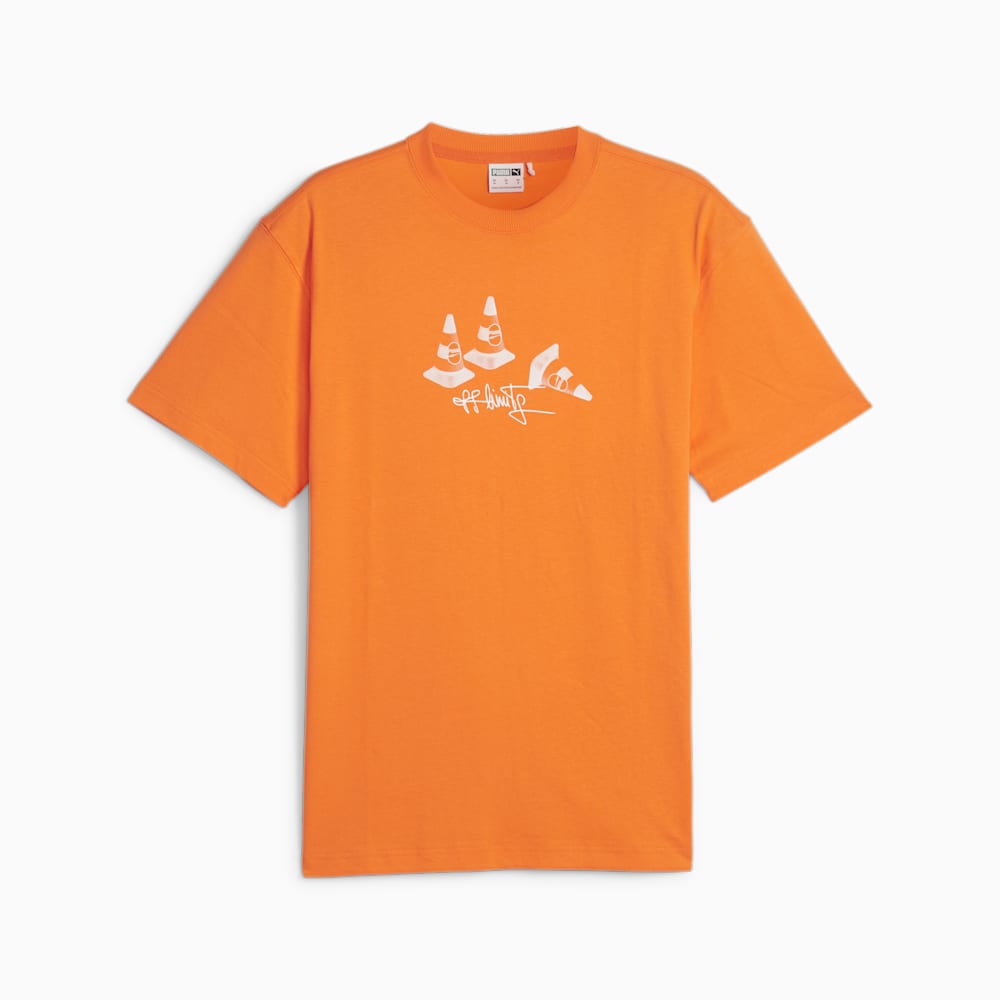 Puma DOWNTOWN 180 Graphic Tee - Rickie Orange