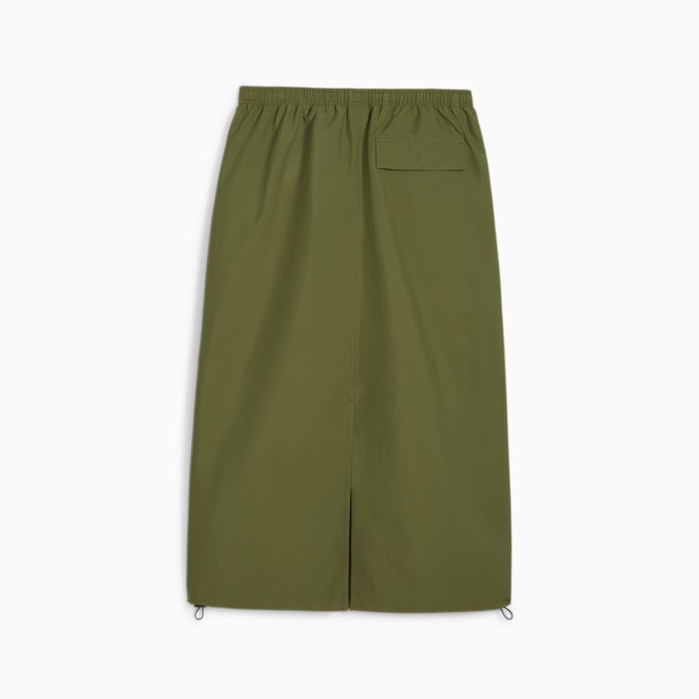 Puma DARE TO Midi Woven Skirt - Olive Green