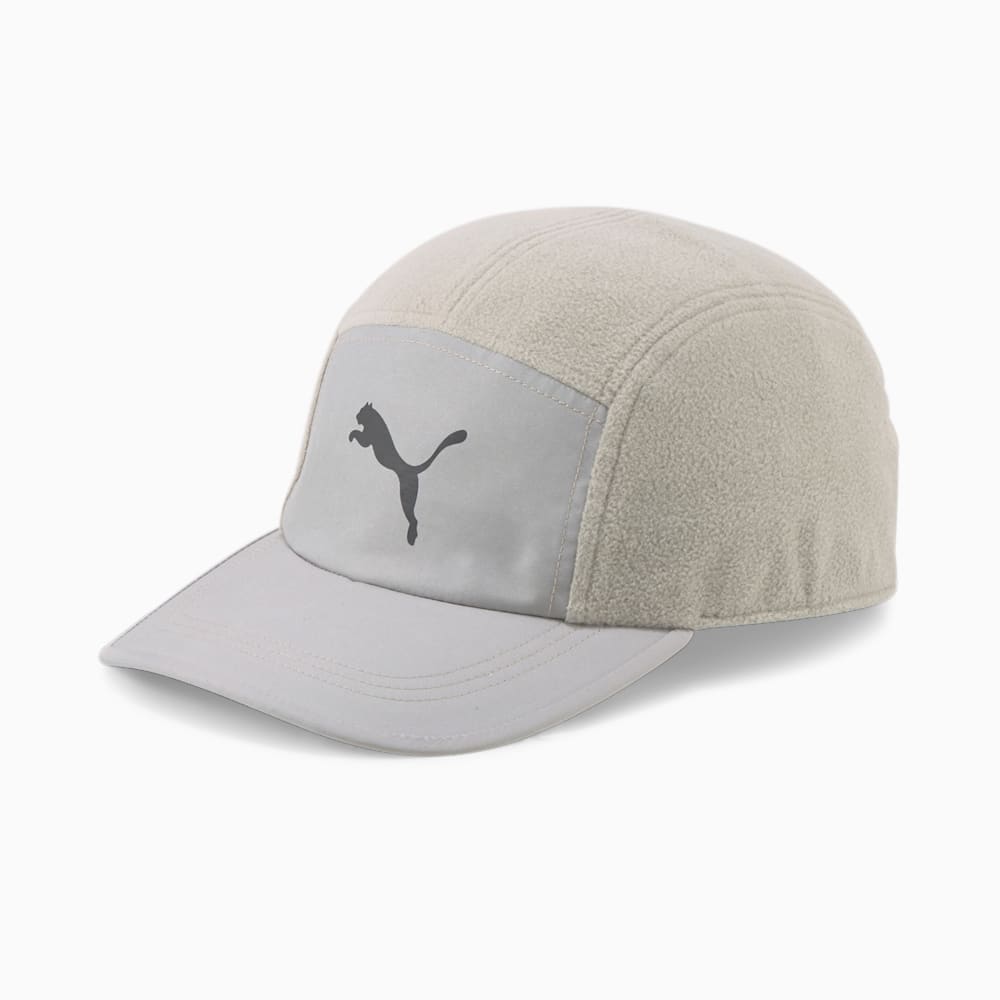 Puma Fleece Five-Panel Hat - Pebble Gray-Open Road