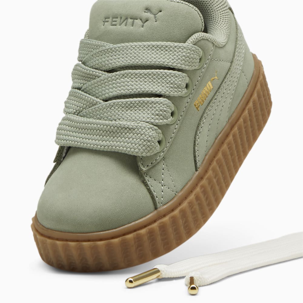 FENTY x PUMA Creeper Phatty Earth Tone Toddlers\' Sneakers - Green Fog-PUMA Gold-Gum