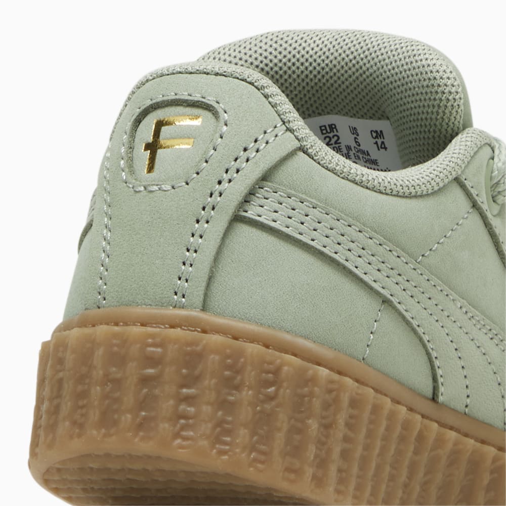 FENTY x PUMA Creeper Phatty Earth Tone Toddlers\' Sneakers - Green Fog-PUMA Gold-Gum