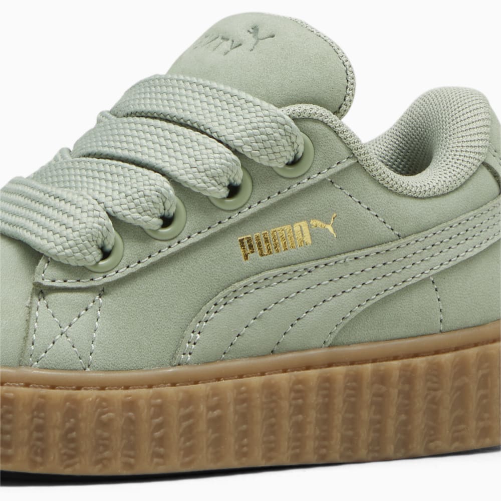 FENTY x PUMA Creeper Phatty Earth Tone Toddlers\' Sneakers - Green Fog-PUMA Gold-Gum