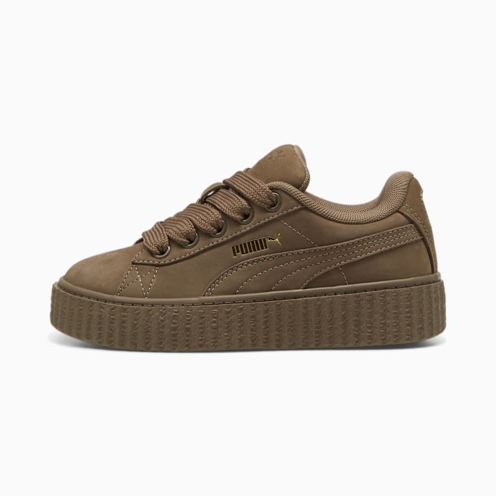 FENTY x PUMA Creeper Phatty Earth Tone Little Kids' Sneakers - Totally Taupe-PUMA Gold-Warm White