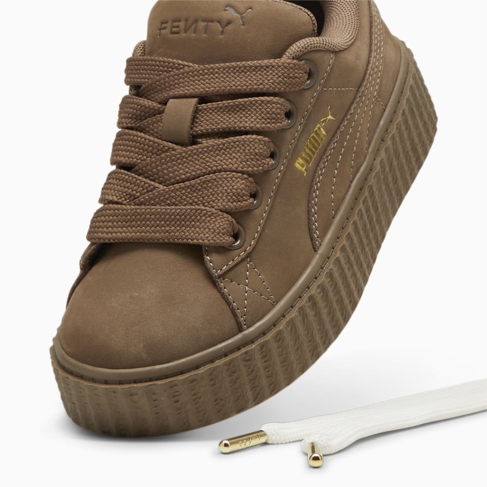 FENTY x PUMA Creeper Phatty Earth Tone Little Kids\' Sneakers - Totally Taupe-PUMA Gold-Warm White