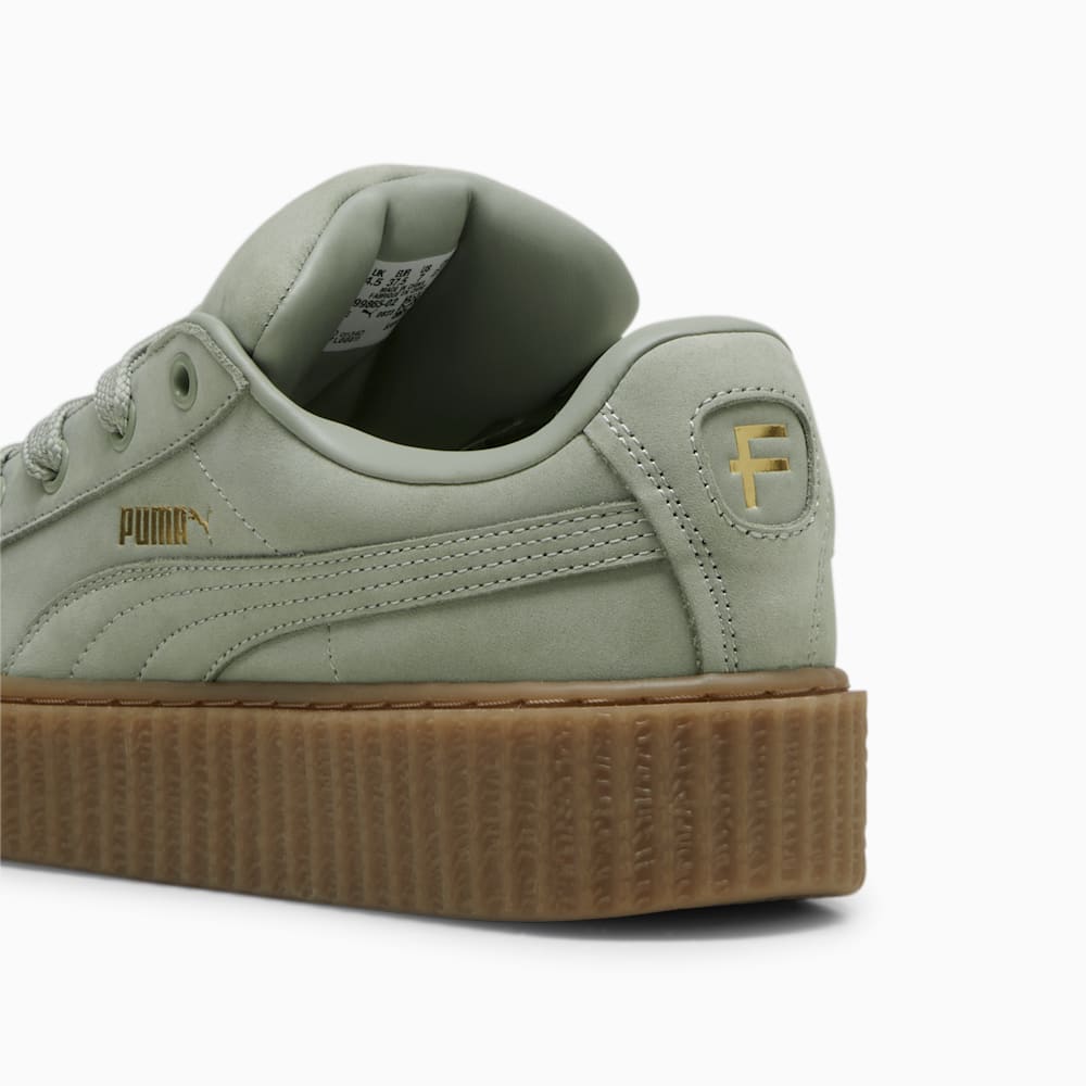 FENTY x PUMA Creeper Phatty Earth Tone Women\'s Sneakers - Green Fog-PUMA Gold-Gum