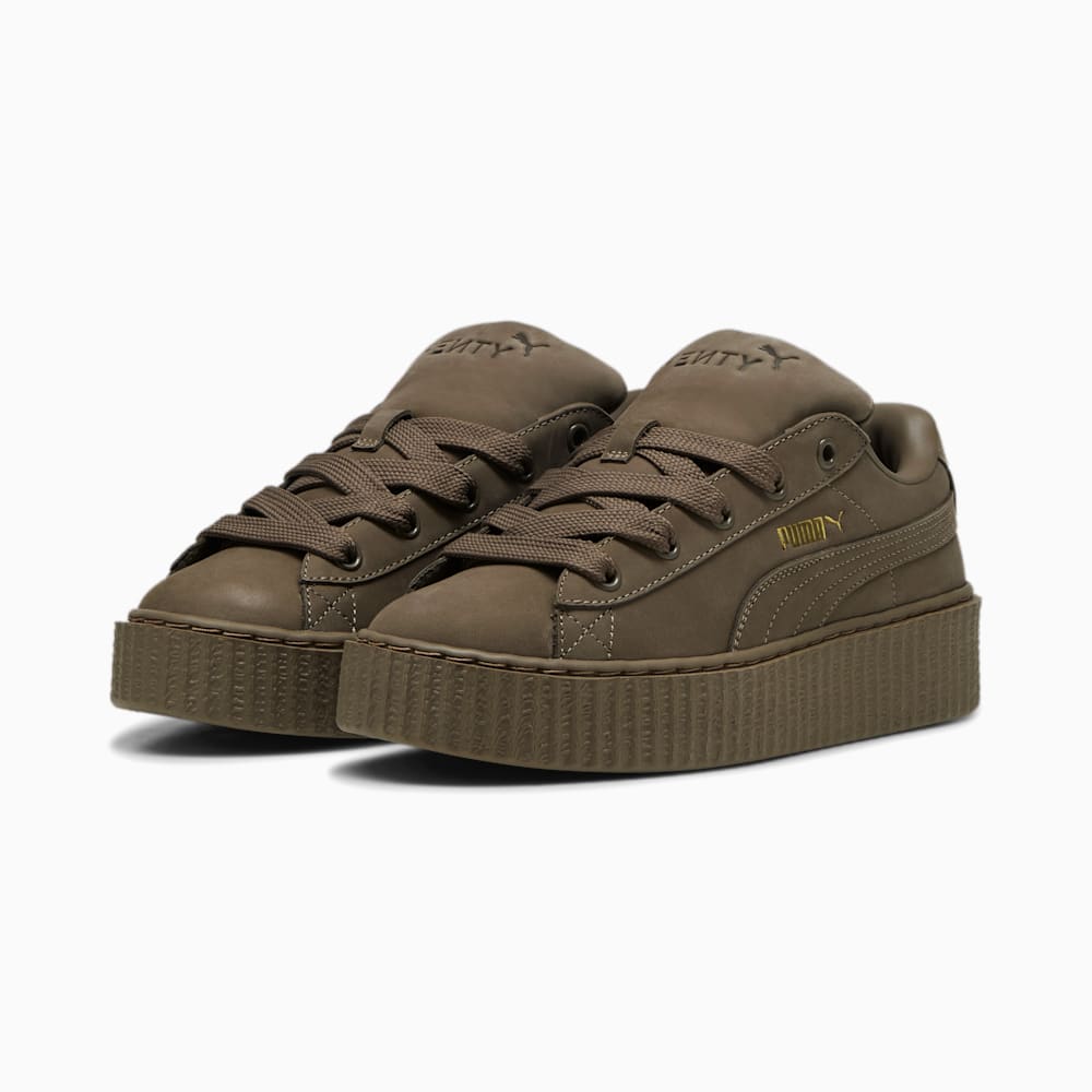 FENTY x PUMA Creeper Phatty Earth Tone Big Kids\' Sneakers - Totally Taupe-PUMA Gold-Warm White