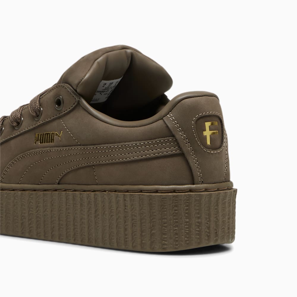 FENTY x PUMA Creeper Phatty Earth Tone Big Kids\' Sneakers - Totally Taupe-PUMA Gold-Warm White