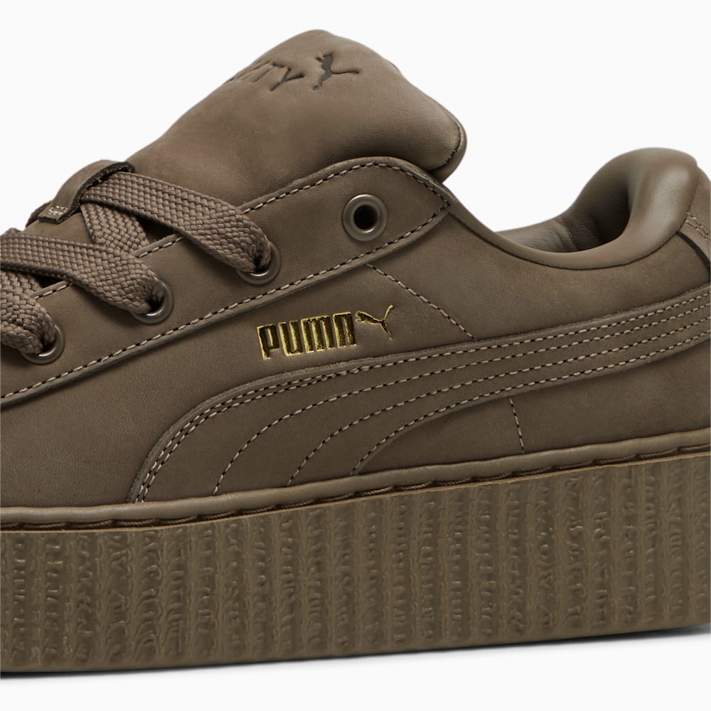 FENTY x PUMA Creeper Phatty Earth Tone Big Kids\' Sneakers - Totally Taupe-PUMA Gold-Warm White