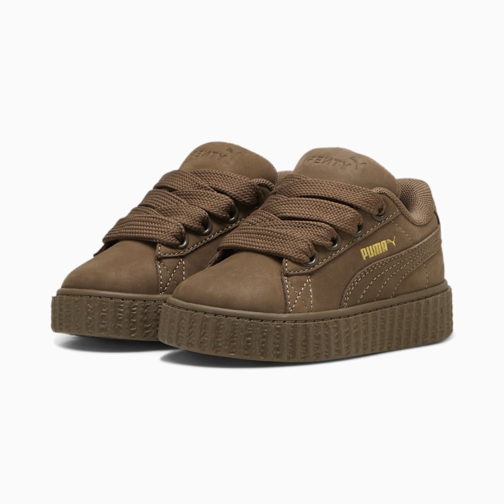 FENTY x PUMA Creeper Phatty Earth Tone Toddlers\' Sneakers - Totally Taupe-PUMA Gold-Warm White