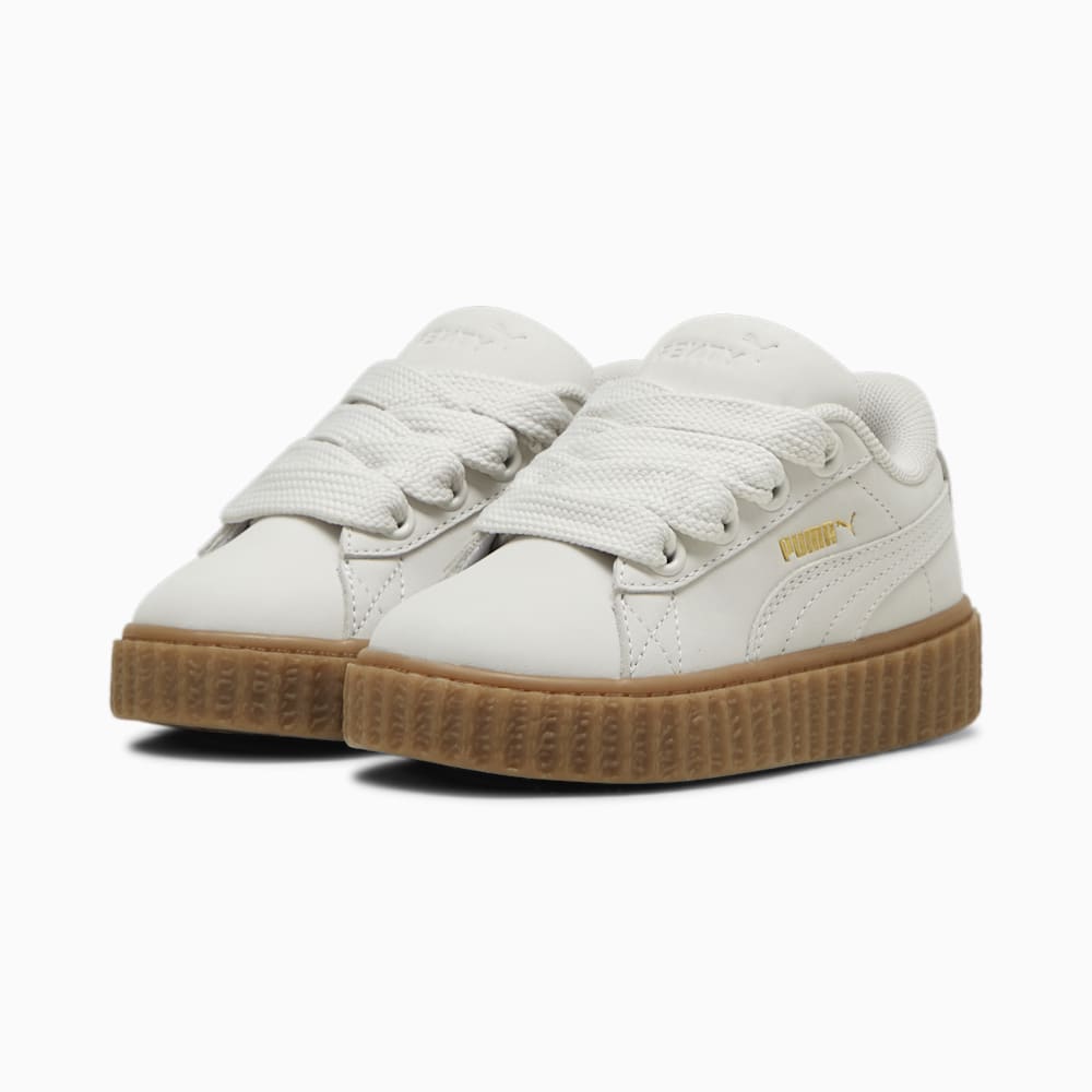 FENTY x PUMA Creeper Phatty Earth Tone Toddlers' Sneakers - Warm White-PUMA Gold-Gum