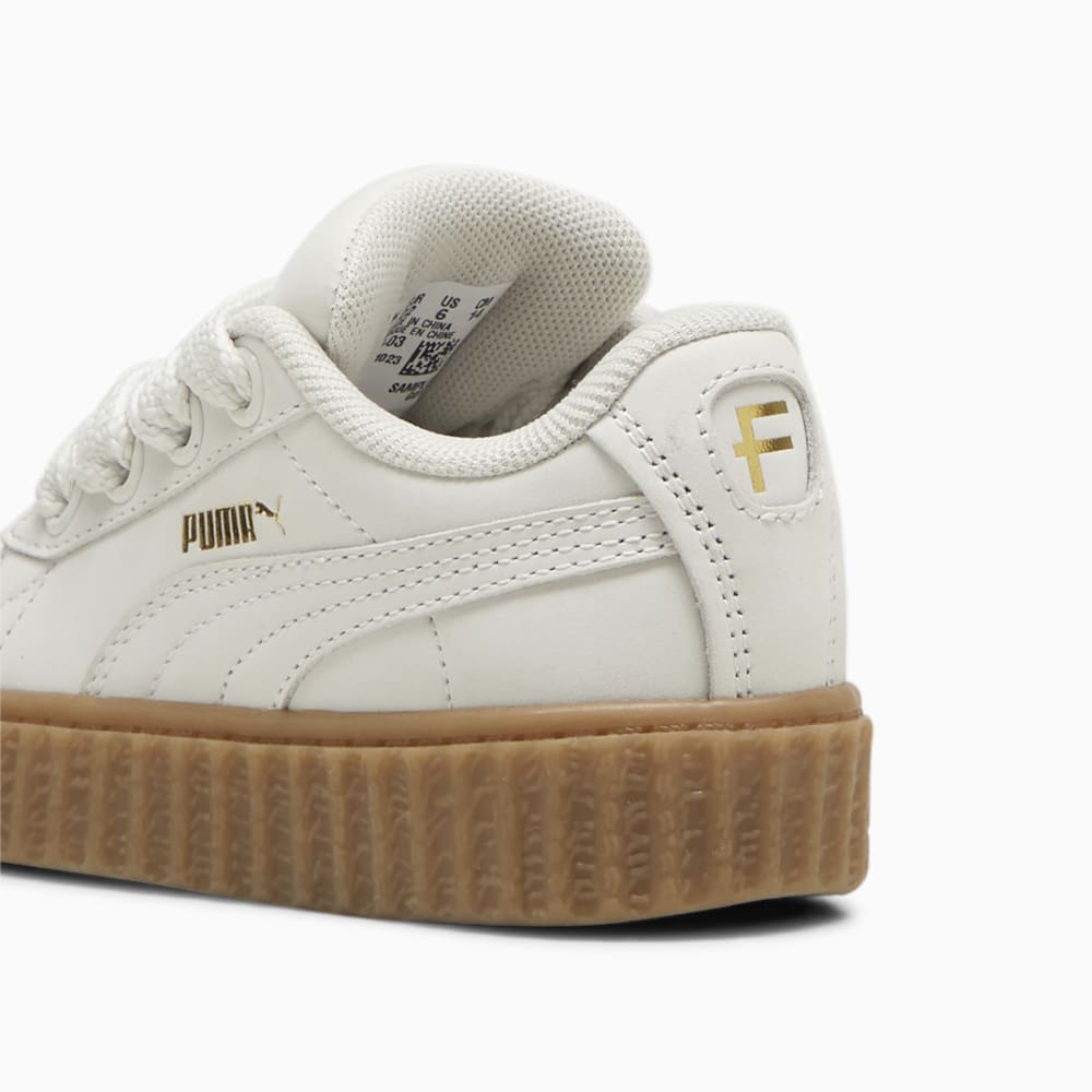 FENTY x PUMA Creeper Phatty Earth Tone Toddlers\' Sneakers - Warm White-PUMA Gold-Gum