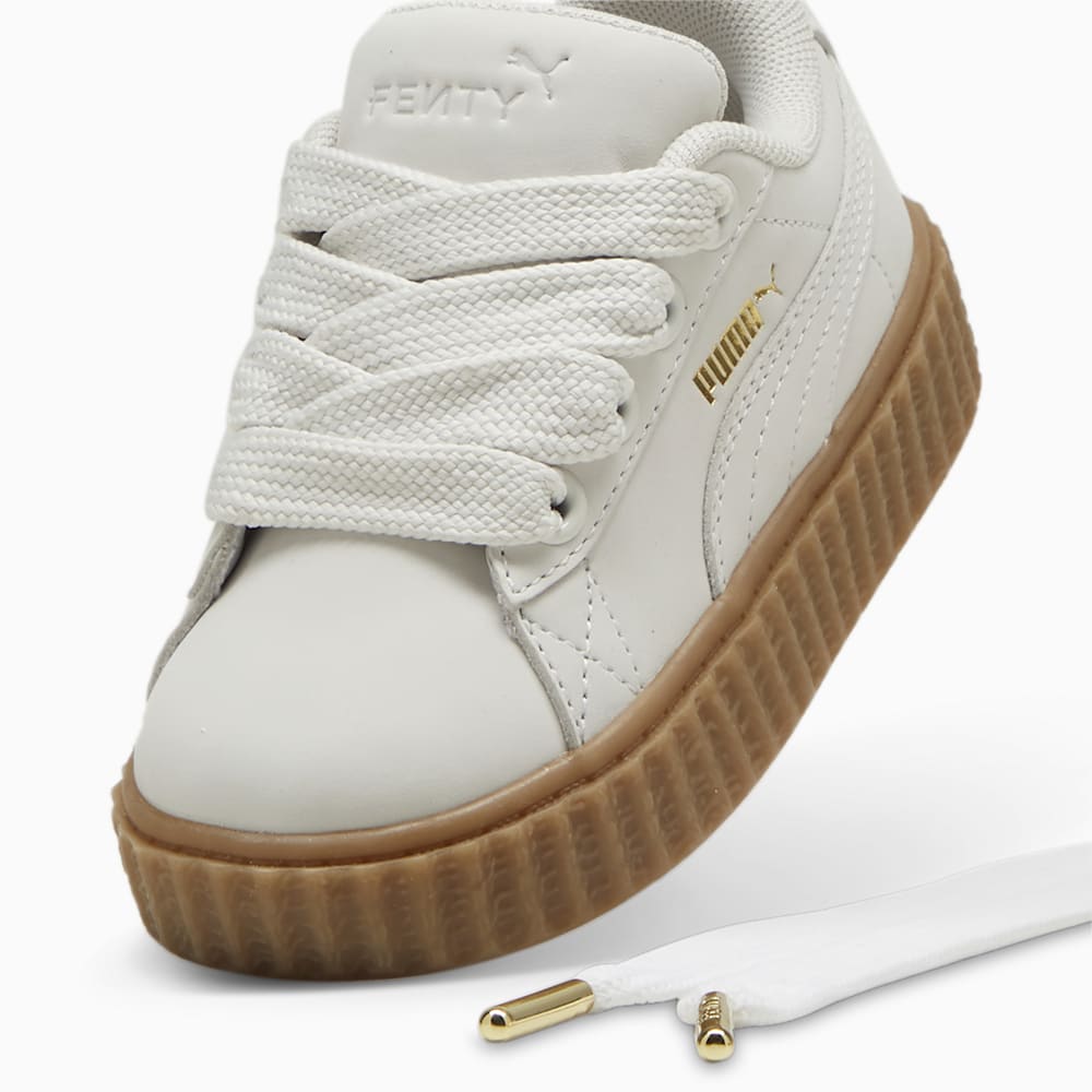 FENTY x PUMA Creeper Phatty Earth Tone Toddlers\' Sneakers - Warm White-PUMA Gold-Gum