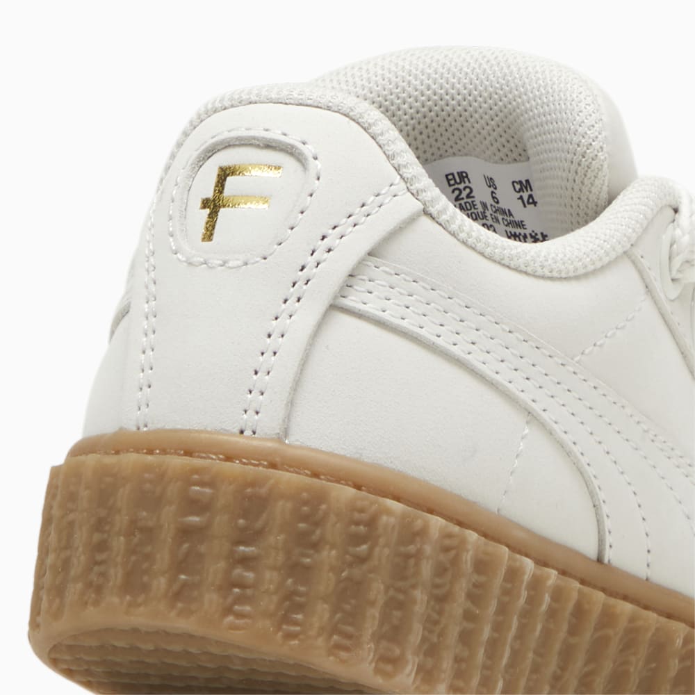 FENTY x PUMA Creeper Phatty Earth Tone Toddlers\' Sneakers - Warm White-PUMA Gold-Gum