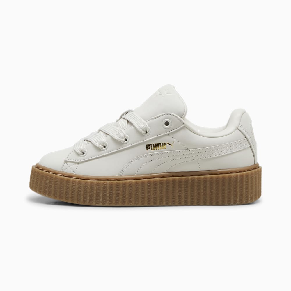 FENTY x PUMA Creeper Phatty Earth Tone Big Kids' Sneakers - Warm White-PUMA Gold-Gum