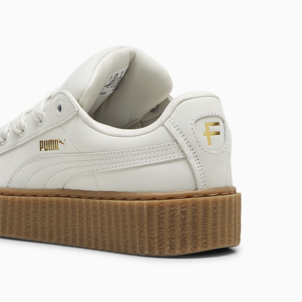 FENTY x PUMA Creeper Phatty Earth Tone Big Kids\' Sneakers - Warm White-PUMA Gold-Gum