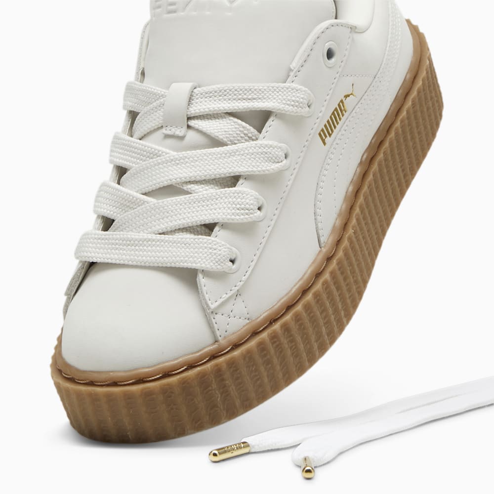 FENTY x PUMA Creeper Phatty Earth Tone Big Kids\' Sneakers - Warm White-PUMA Gold-Gum