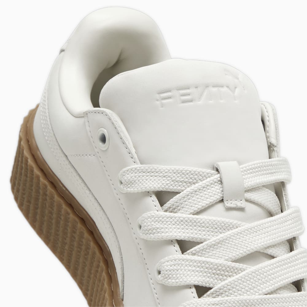 FENTY x PUMA Creeper Phatty Earth Tone Big Kids\' Sneakers - Warm White-PUMA Gold-Gum