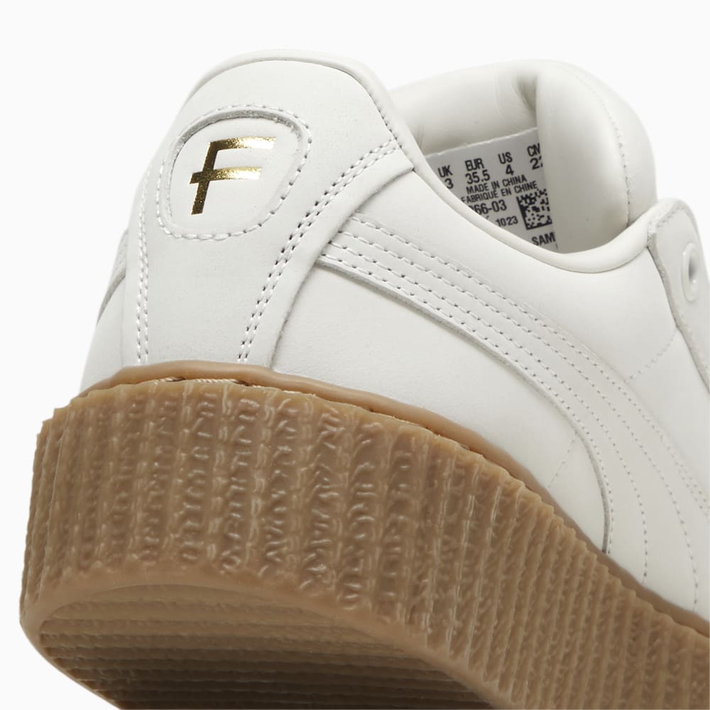 FENTY x PUMA Creeper Phatty Earth Tone Big Kids\' Sneakers - Warm White-PUMA Gold-Gum