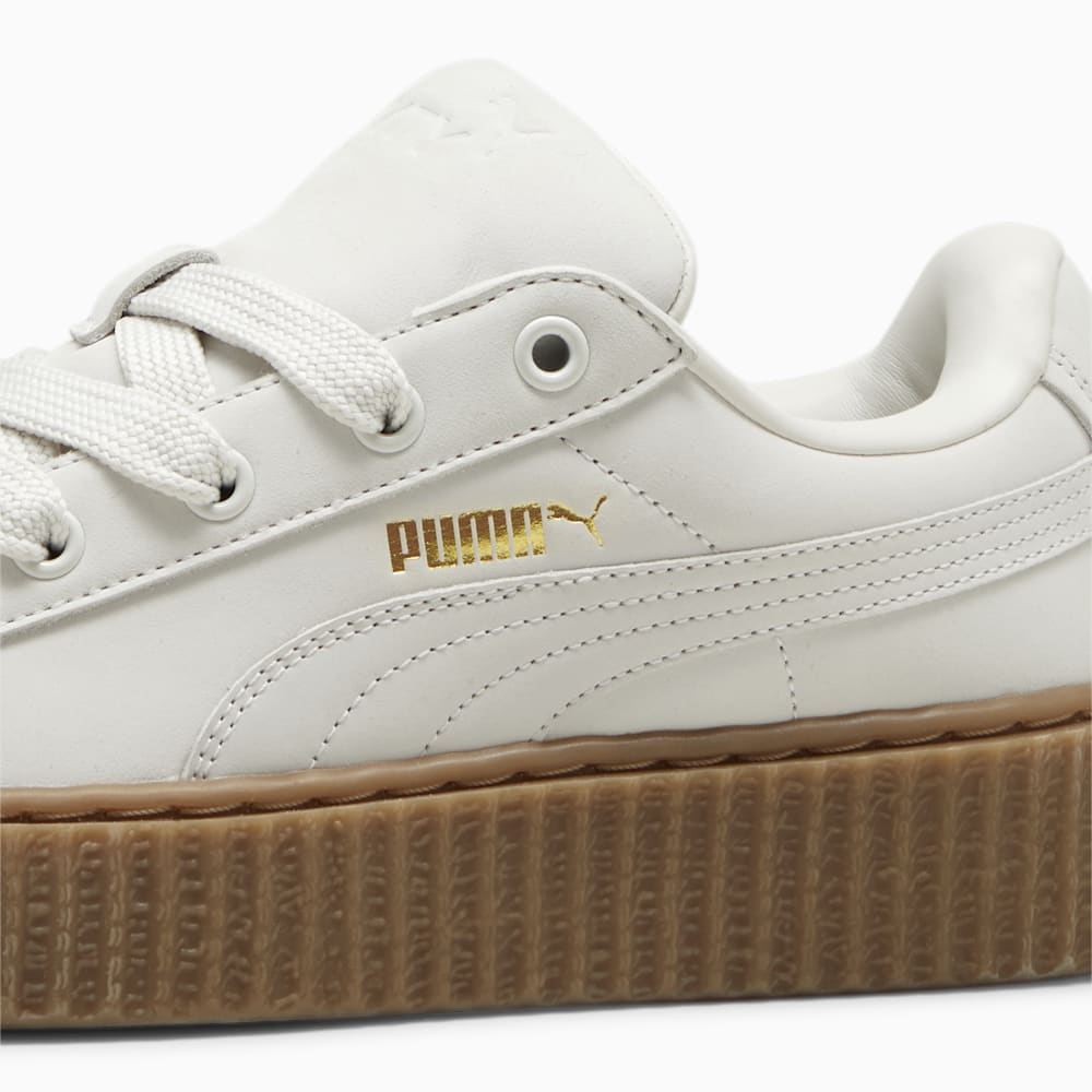 FENTY x PUMA Creeper Phatty Earth Tone Big Kids\' Sneakers - Warm White-PUMA Gold-Gum