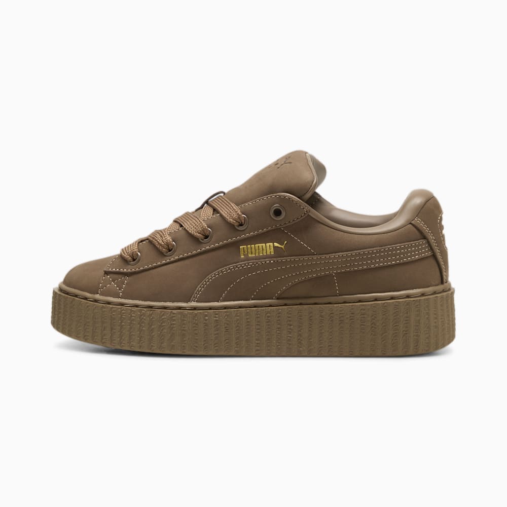 FENTY x PUMA Creeper Phatty Earth Tone Women\'s Sneakers - Totally Taupe-PUMA Gold-Warm White