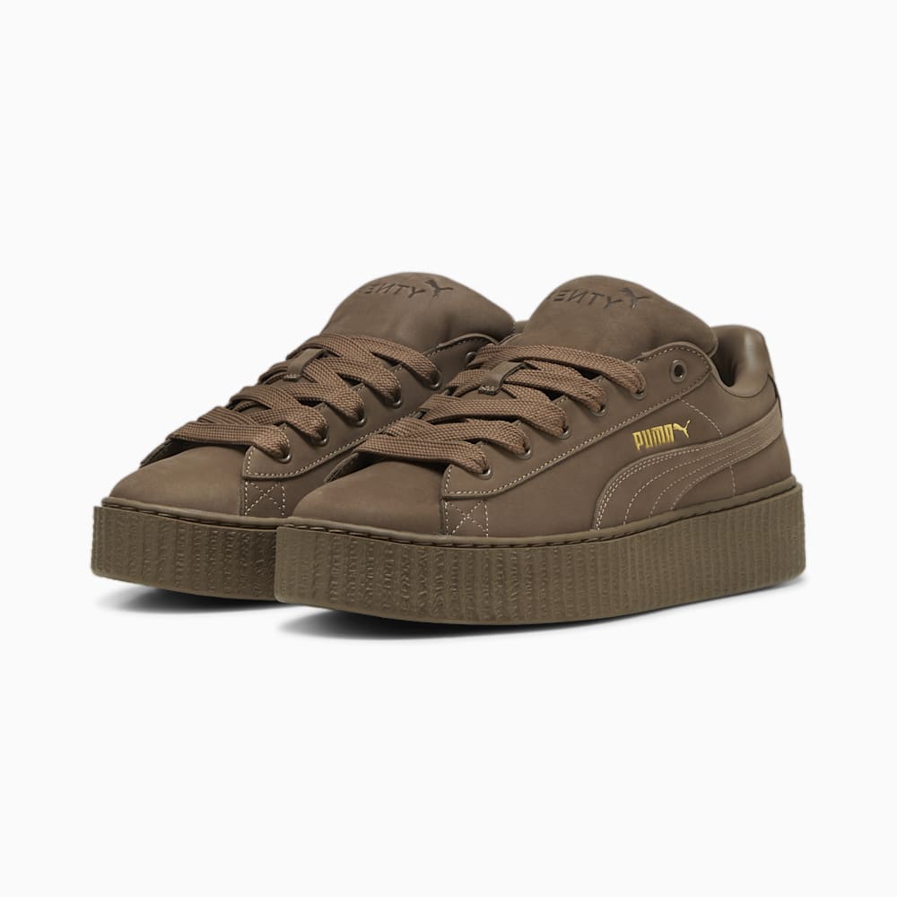 FENTY x PUMA Creeper Phatty Earth Tone Men\'s Sneakers - Totally Taupe-PUMA Gold-Warm White