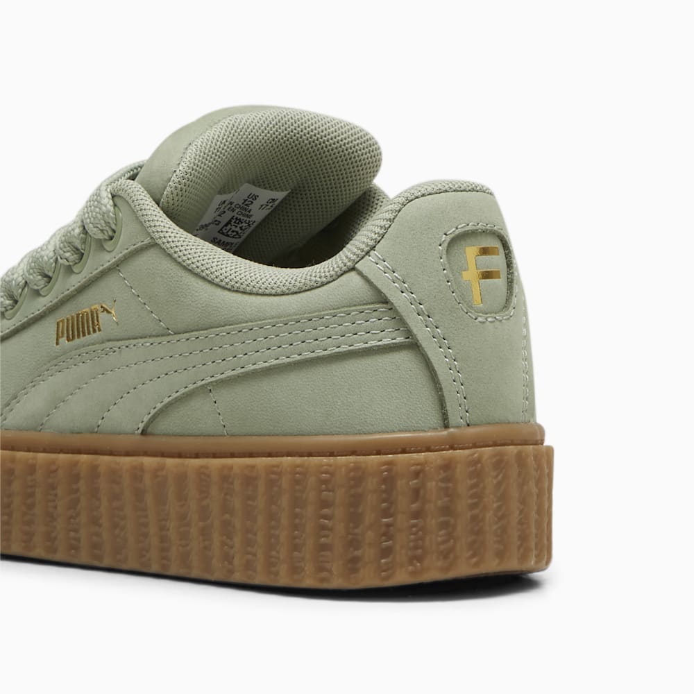 FENTY x PUMA Creeper Phatty Earth Tone Little Kids\' Sneakers - Green Fog-PUMA Gold-Gum