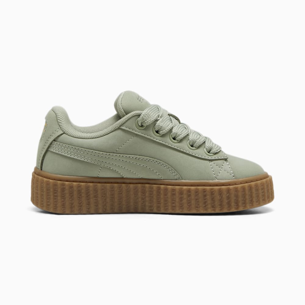 FENTY x PUMA Creeper Phatty Earth Tone Little Kids\' Sneakers - Green Fog-PUMA Gold-Gum