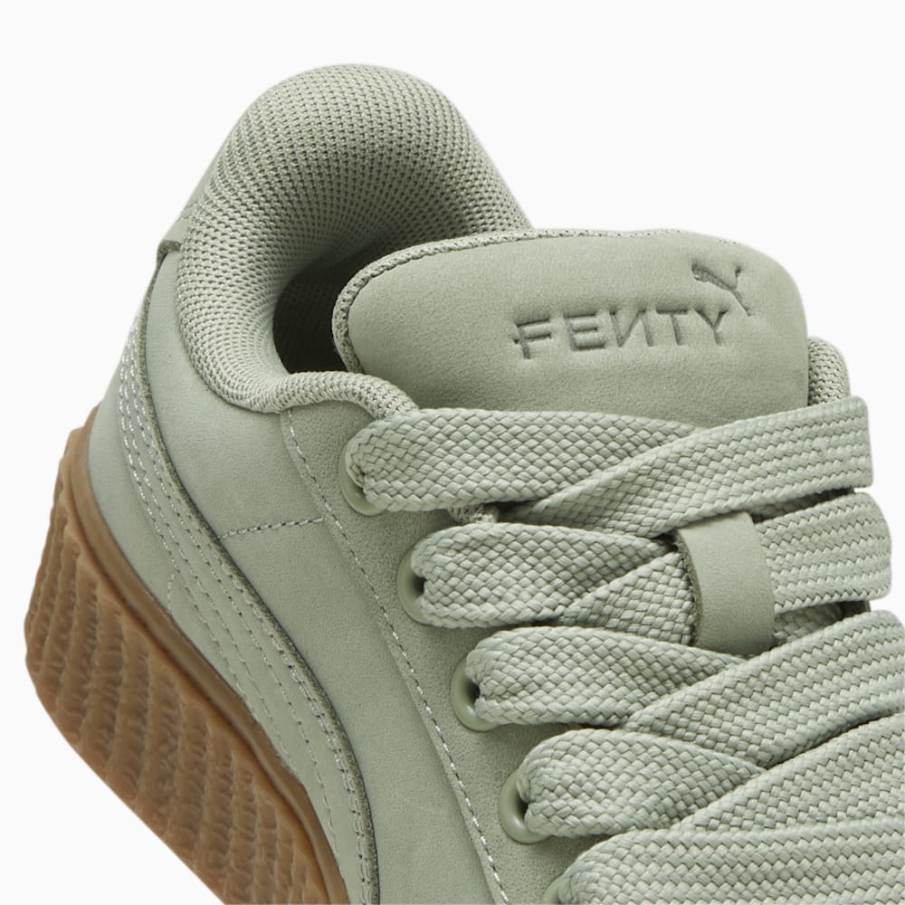 FENTY x PUMA Creeper Phatty Earth Tone Little Kids\' Sneakers - Green Fog-PUMA Gold-Gum