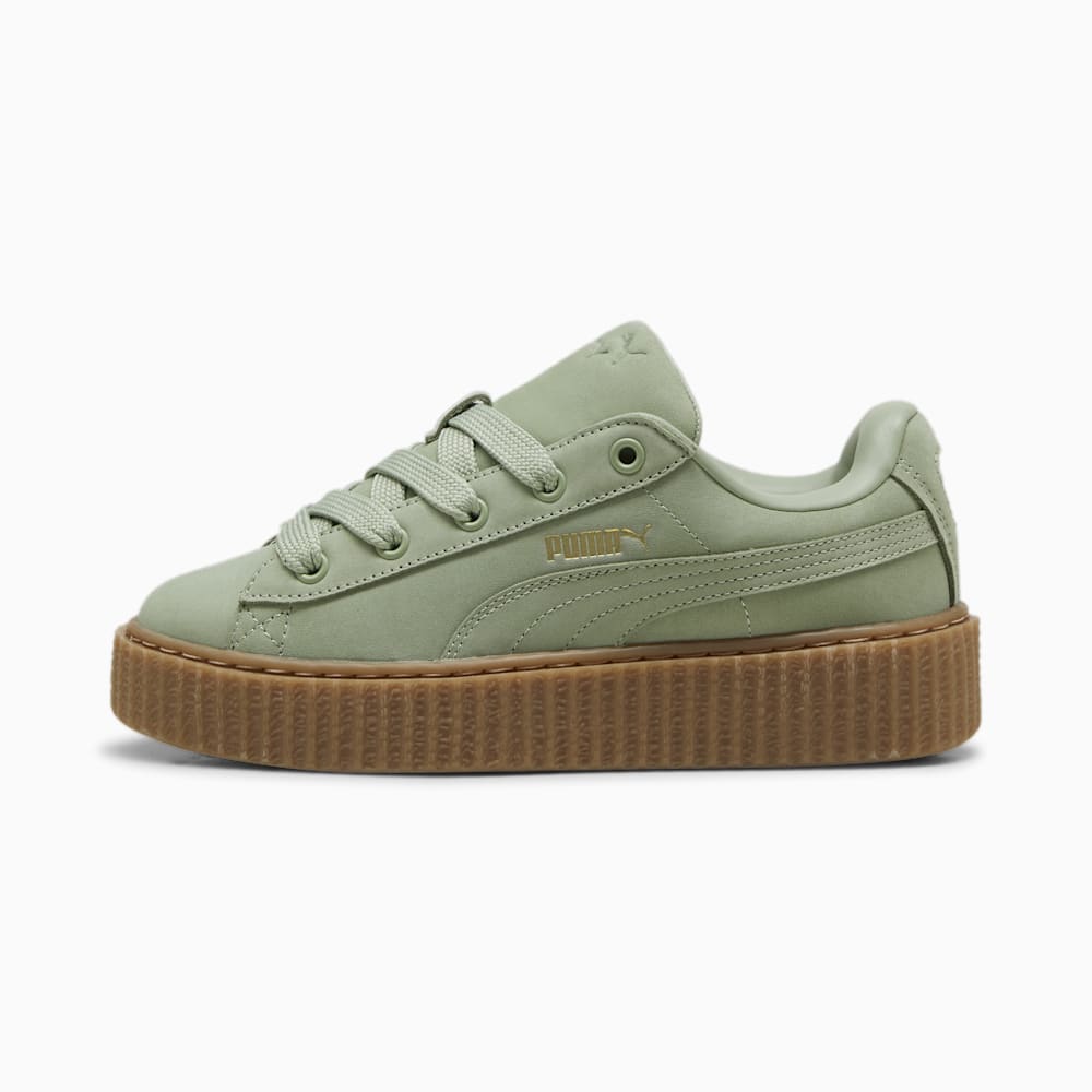 FENTY x PUMA Creeper Phatty Earth Tone Big Kids' Sneakers - Green Fog-PUMA Gold-Gum