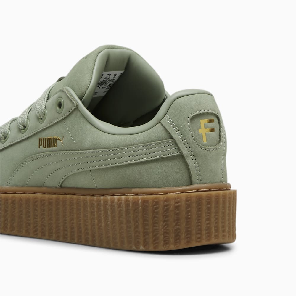 FENTY x PUMA Creeper Phatty Earth Tone Big Kids\' Sneakers - Green Fog-PUMA Gold-Gum