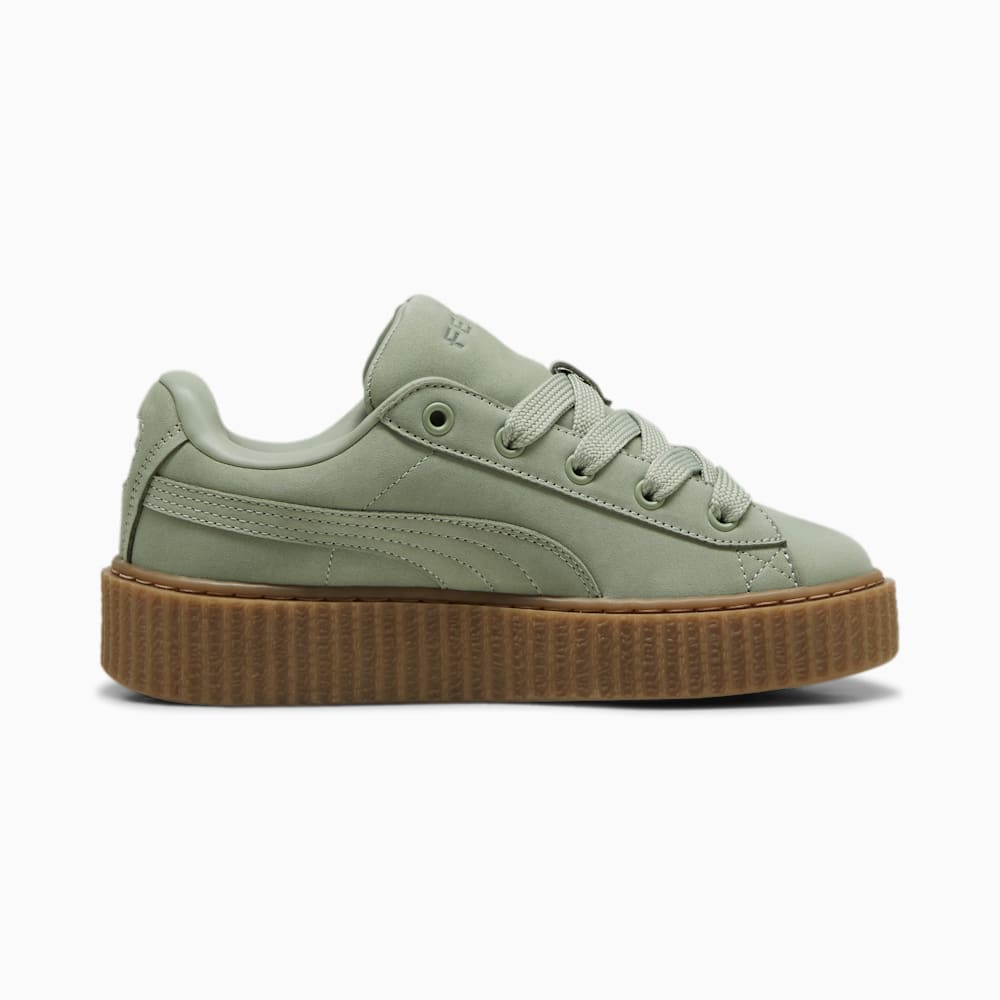 FENTY x PUMA Creeper Phatty Earth Tone Big Kids\' Sneakers - Green Fog-PUMA Gold-Gum