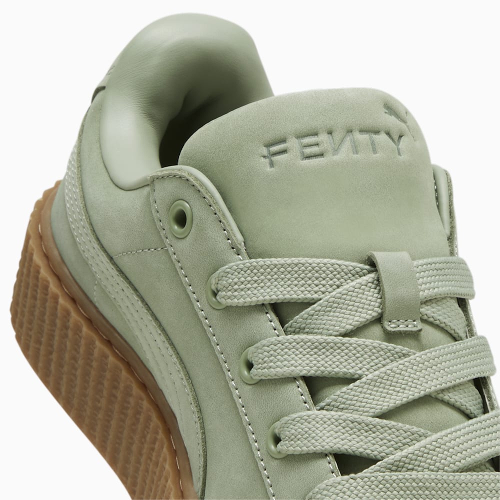 FENTY x PUMA Creeper Phatty Earth Tone Big Kids\' Sneakers - Green Fog-PUMA Gold-Gum