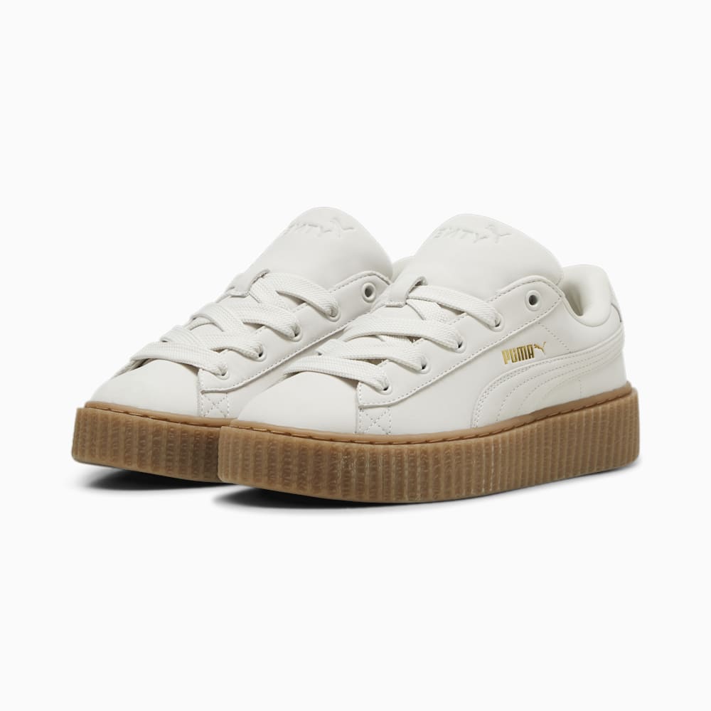 FENTY x PUMA Creeper Phatty Earth Tone Women\'s Sneakers - Warm White-PUMA Gold-Gum