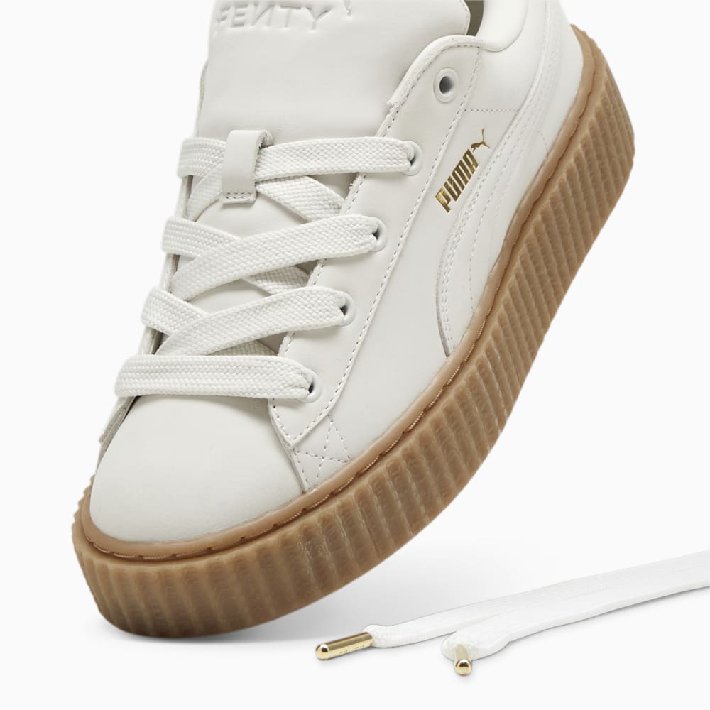 FENTY x PUMA Creeper Phatty Earth Tone Women\'s Sneakers - Warm White-PUMA Gold-Gum