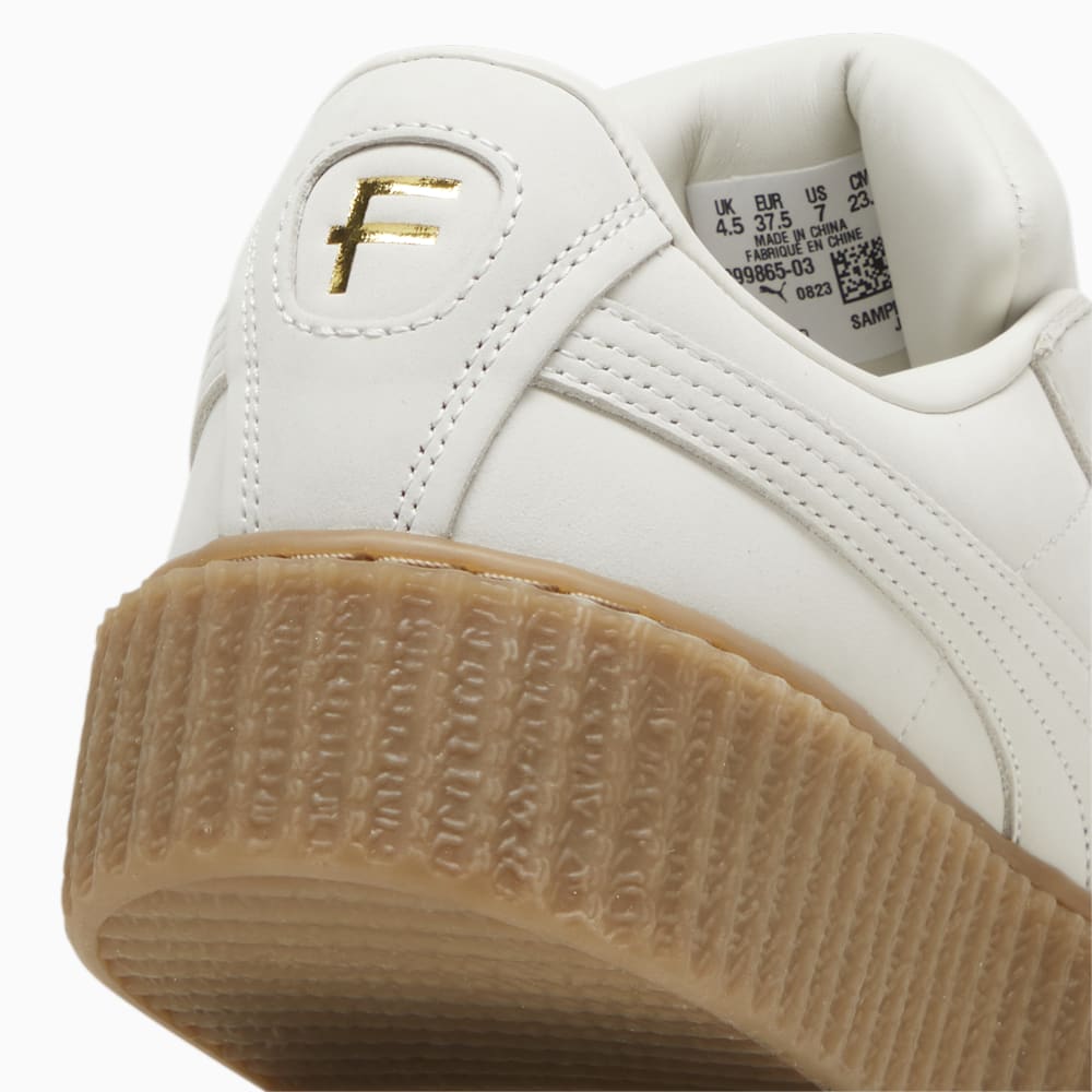 FENTY x PUMA Creeper Phatty Earth Tone Women\'s Sneakers - Warm White-PUMA Gold-Gum