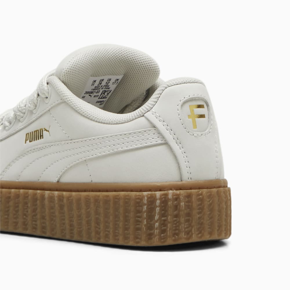 FENTY x PUMA Creeper Phatty Earth Tone Little Kids\' Sneakers - Warm White-PUMA Gold-Gum