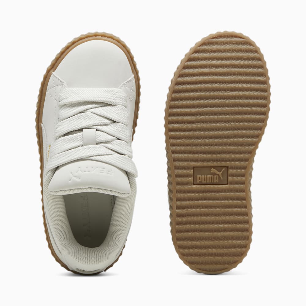 FENTY x PUMA Creeper Phatty Earth Tone Little Kids\' Sneakers - Warm White-PUMA Gold-Gum