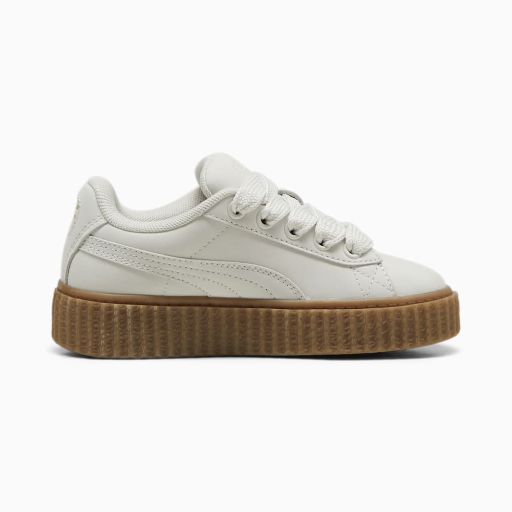 FENTY x PUMA Creeper Phatty Earth Tone Little Kids\' Sneakers - Warm White-PUMA Gold-Gum