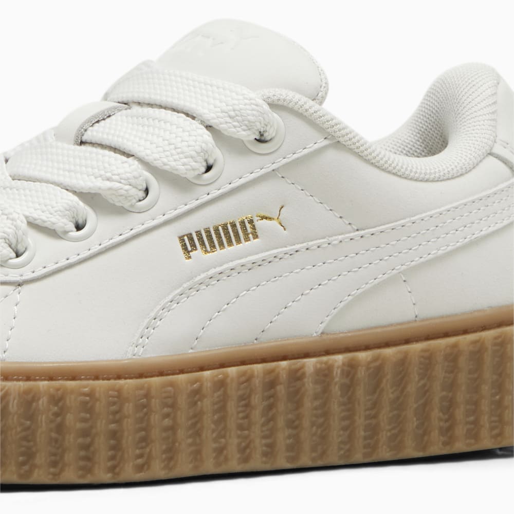 FENTY x PUMA Creeper Phatty Earth Tone Little Kids\' Sneakers - Warm White-PUMA Gold-Gum