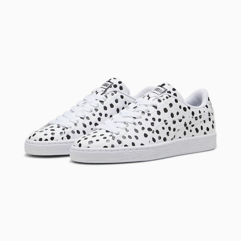 Puma Basket Dalmatian Sneakers - White-Black