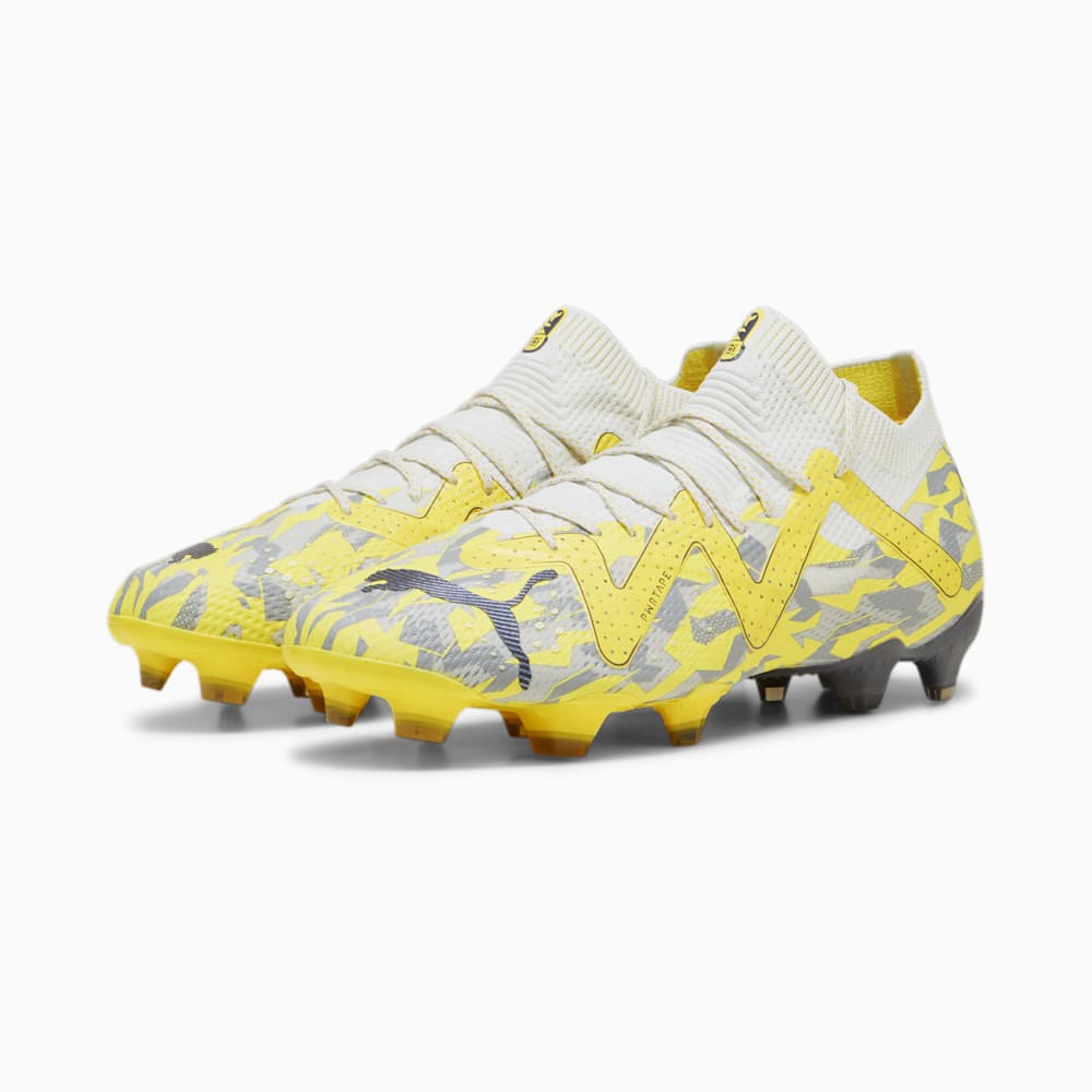 Puma FUTURE ULTIMATE FG/AG Soccer Cleats - Sedate Gray-Asphalt-Yellow Blaze