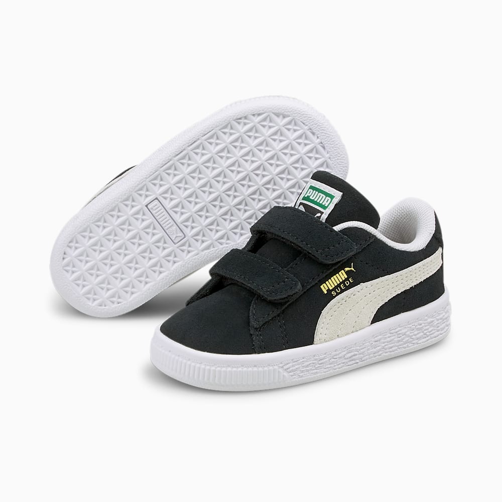 Puma Suede Classic XXI AC Toddler Shoes - Black-White