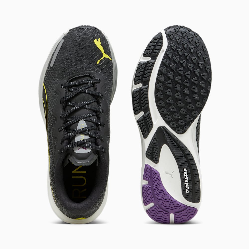 Puma Velocity NITRO™ 2 GORE-TEX® Running Shoes - Black-Purple Pop-Yellow Burst