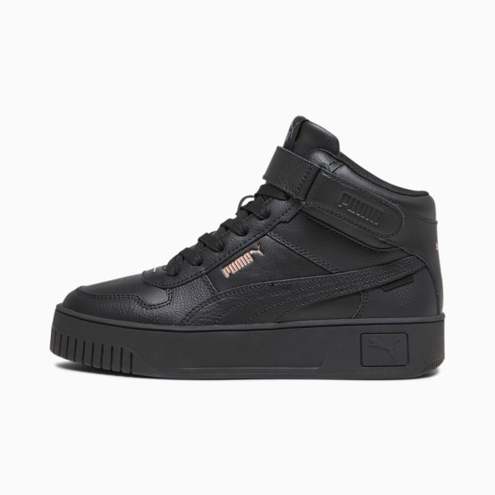 Puma Carina Street Mid Sneakers - Black-Black-Rose Gold