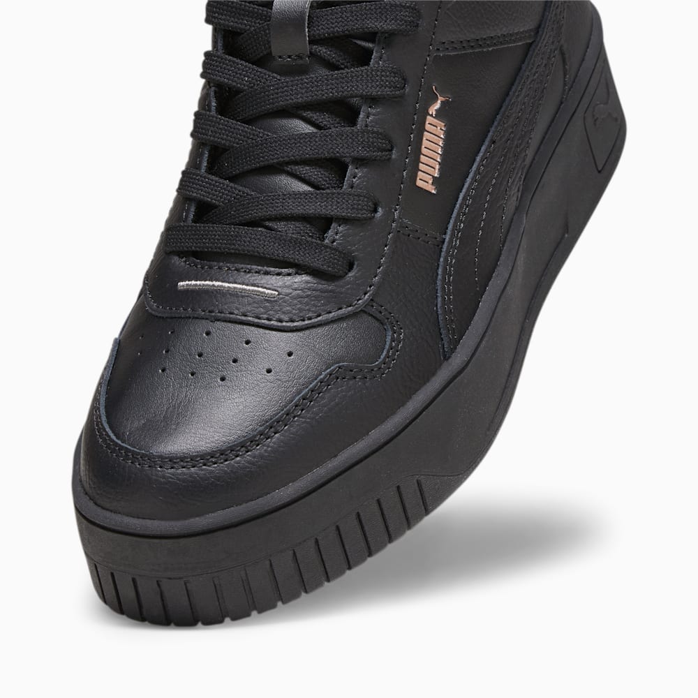 Puma Carina Street Mid Sneakers - Black-Black-Rose Gold