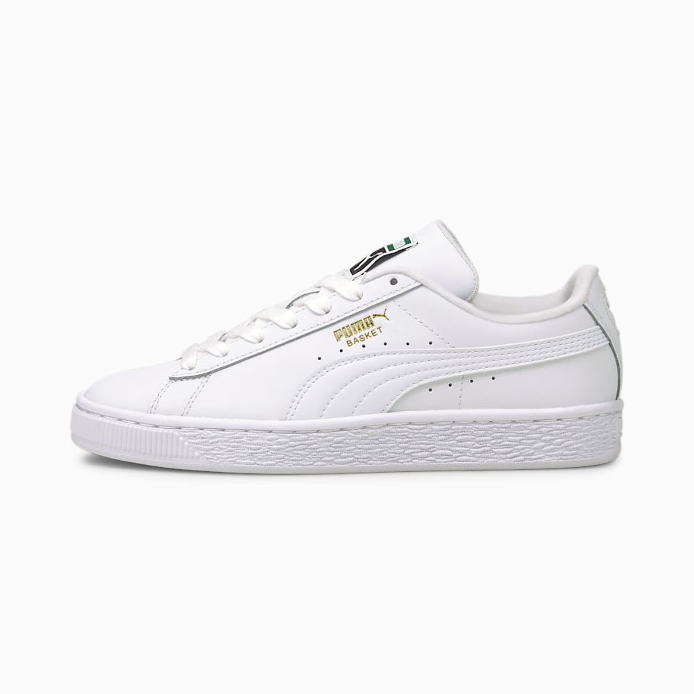 Puma Basket Classic XXI Big Kids Sneakers - White-White