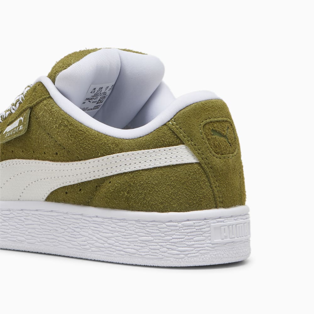 Puma Suede XL Soft Sneakers - Olive Green-White