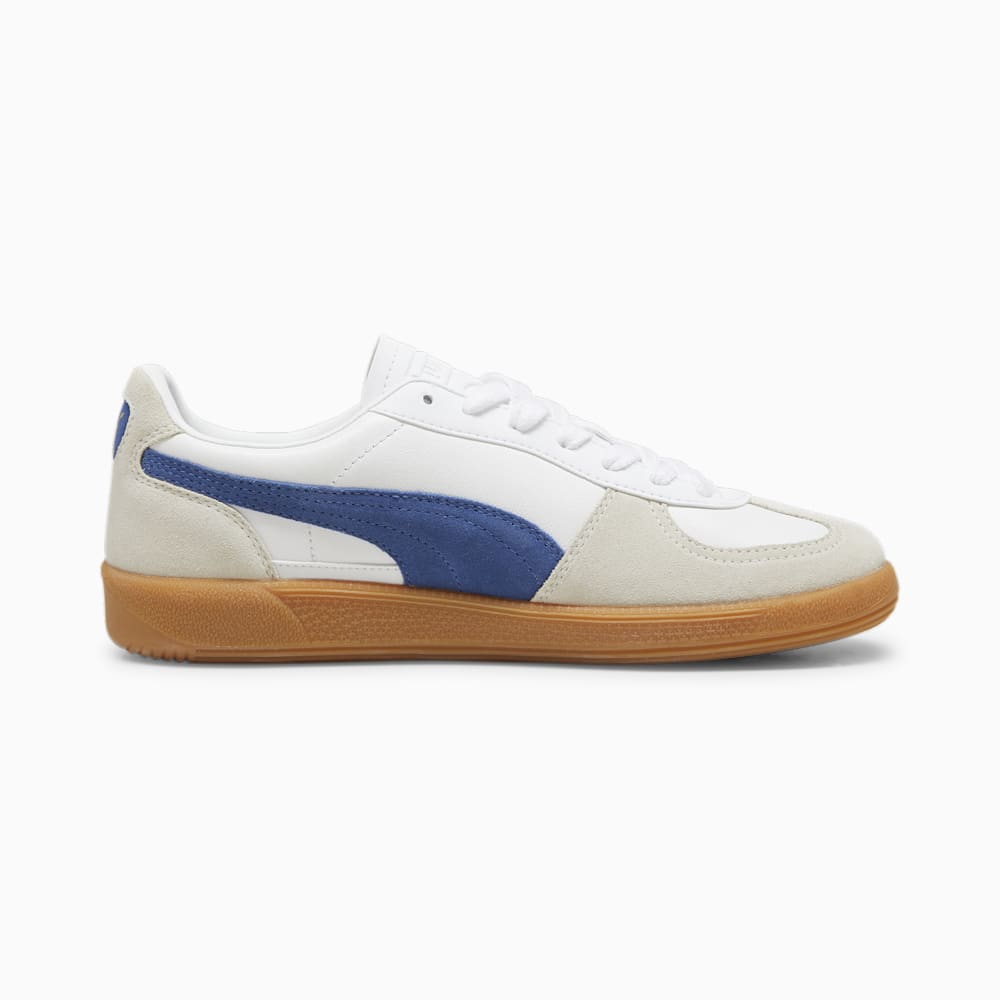 Puma Palermo Leather Sneakers - White-Vapor Gray-Clyde Royal