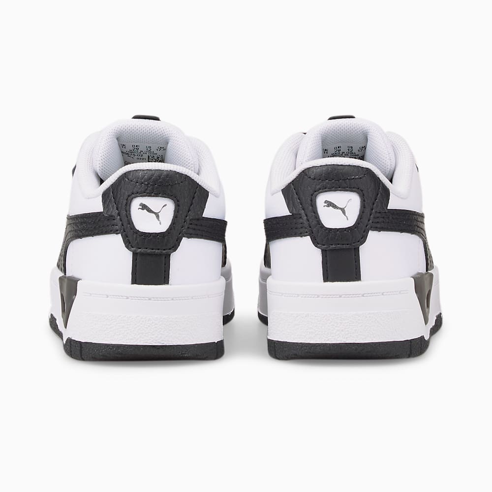 Puma Cali Dream Leather Little Kids Shoes - White-Black